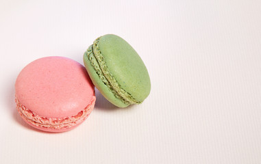 A color Macaroon, Pink and green
