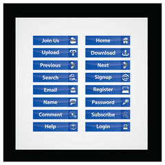 web and computing colorful web designing button template elements
