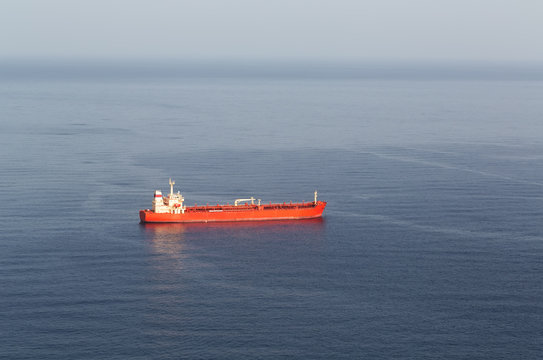tanker ship at sea