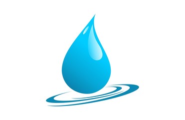 Fototapeta premium water drop logo
