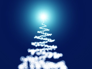 Blue Christmas Greeting Card Wallpaper