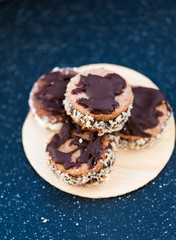 Sandwich cookies for Christmas
