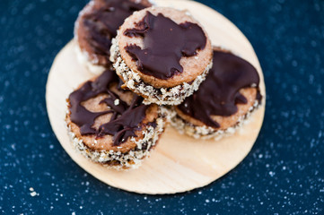Sandwich cookies for Christmas