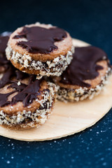 Sandwich cookies for Christmas