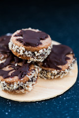 Sandwich cookies for Christmas