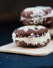 Sandwich cookies for Christmas