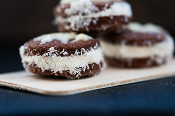 Sandwich cookies for Christmas
