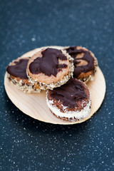 Sandwich cookies for Christmas