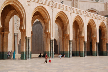 The Hassan II mosque in Casablanca, the fragment