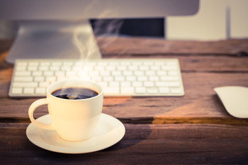 Coffee with business table