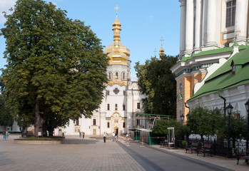 Kiev Pechersk Lavra, Cathedral of the Dormition, fragment of Great Lavra Bell Tower