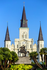 Fototapeta na wymiar St. Louis Cathedral in the French Quarter, New Orleans, Louisian