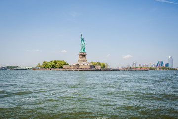 The Statue of Liberty on Liberty Island in New York