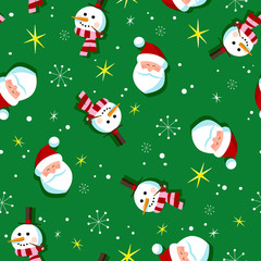 Vintage style Christmas wrapping paper pattern - Seamless tiling - EPS10