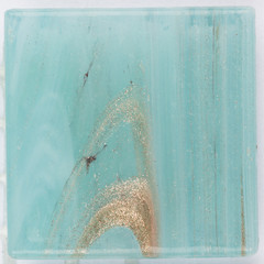 beautiful turquoise mosaic of brilliant aventurine