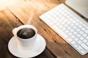 Coffee with business table