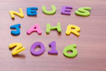 Fototapeta premium Silvester , Jahreswechsel, Neujahr 2016