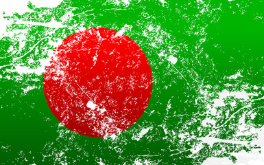 Bangladesh Grunge Texture Flag