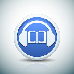 Fototapeta premium Audiobook button
