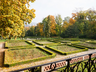 Autumn in a monastery garden