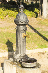 Obraz premium Drinking fountain in Barcelona city, Spain..