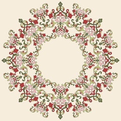 Antique ottoman turkish pattern vector design thirty three