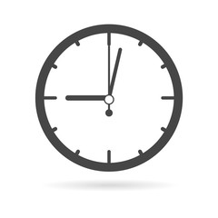 Clock icon, Vector illustration