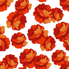 Seamless floral pattern with roses