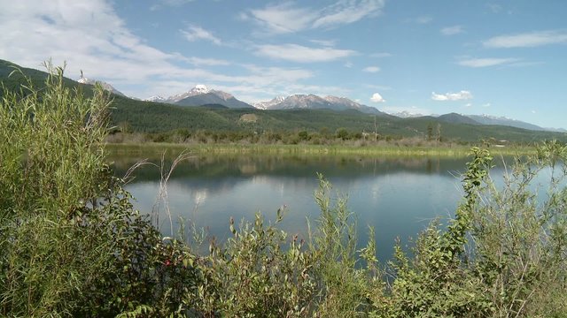 Small lake at the foot of the Bugaboo Mountain range, British Columbia.