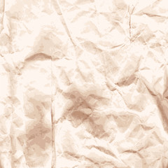 Background of crumpled kraft paper.