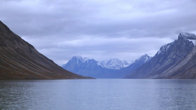View of Fjord in Torngat Mountains, Newfoundland & Labrador.