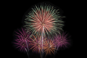 New Year celebration fireworks