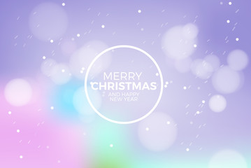 merry christmas blur card