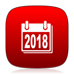 new year 2018 icon