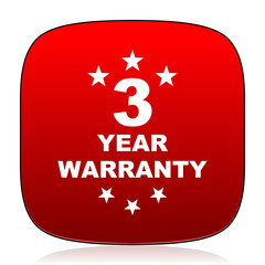 warranty guarantee 3 year icon