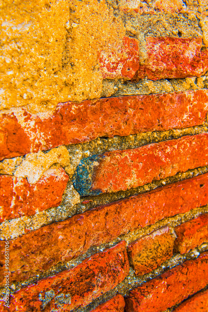 Wall mural Background of ancient brick wall