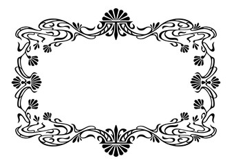 Elegant silhouette frame