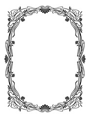 Elegant silhouette frame