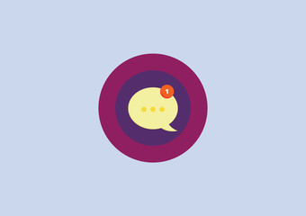 Bubble Chat - Message Icon Logo
