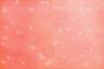 Valentine's day background with  hearts