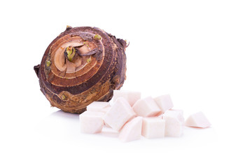 taro isolate on white background