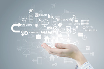 Business futuristic concept