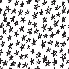 Black and white seamless hand drawn texture designs for backgrounds, vector illustration patterns.