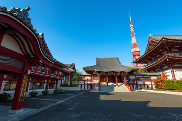 Zōjō-ji Temple in Tokyo, Japan. 