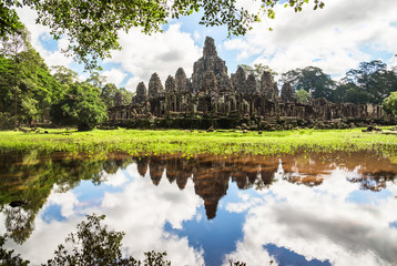 Fototapeta na wymiar Bayon temple ancient building in Cambodia