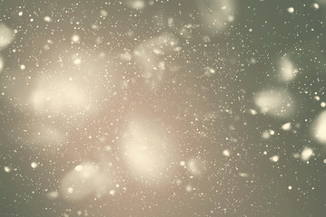Snow Falling from Night Sky. Digital Drawing. Pastel Colors