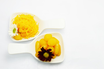 Thai sweet dish from eggs