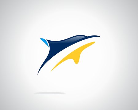 vector dolphin logo