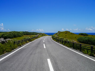 Seaside road in Yonaguni Island, Japan (与那国島　周遊道路)
