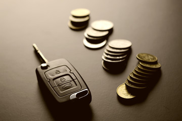 Money car key gift